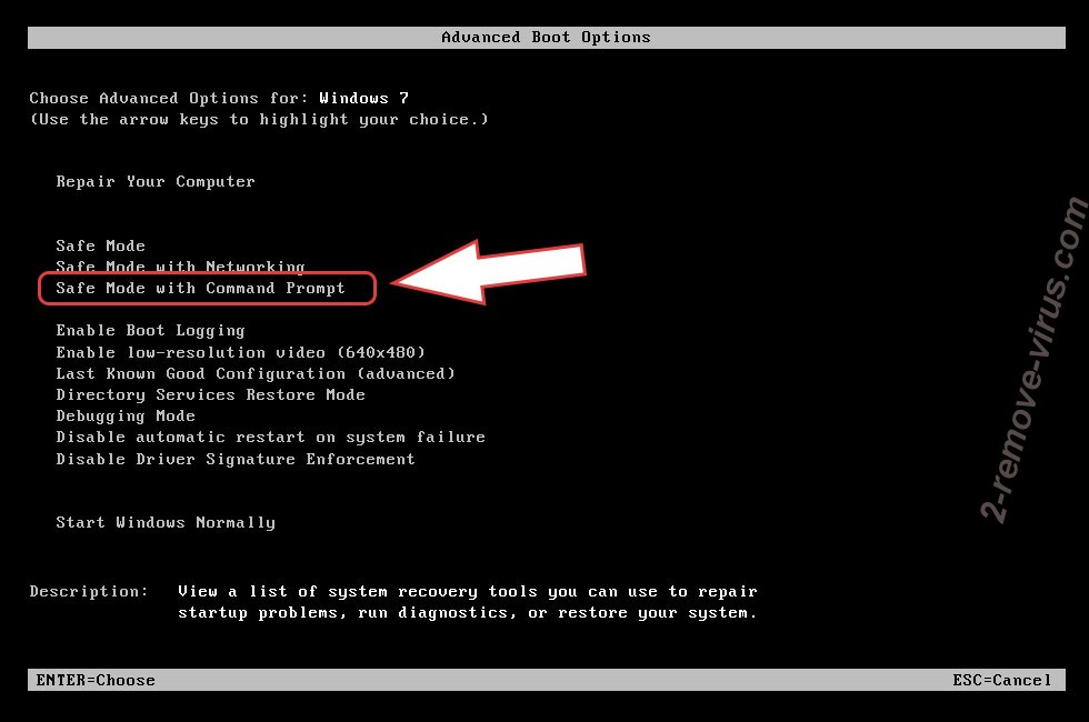 Remove Verwijderen .Isza Virus - boot options