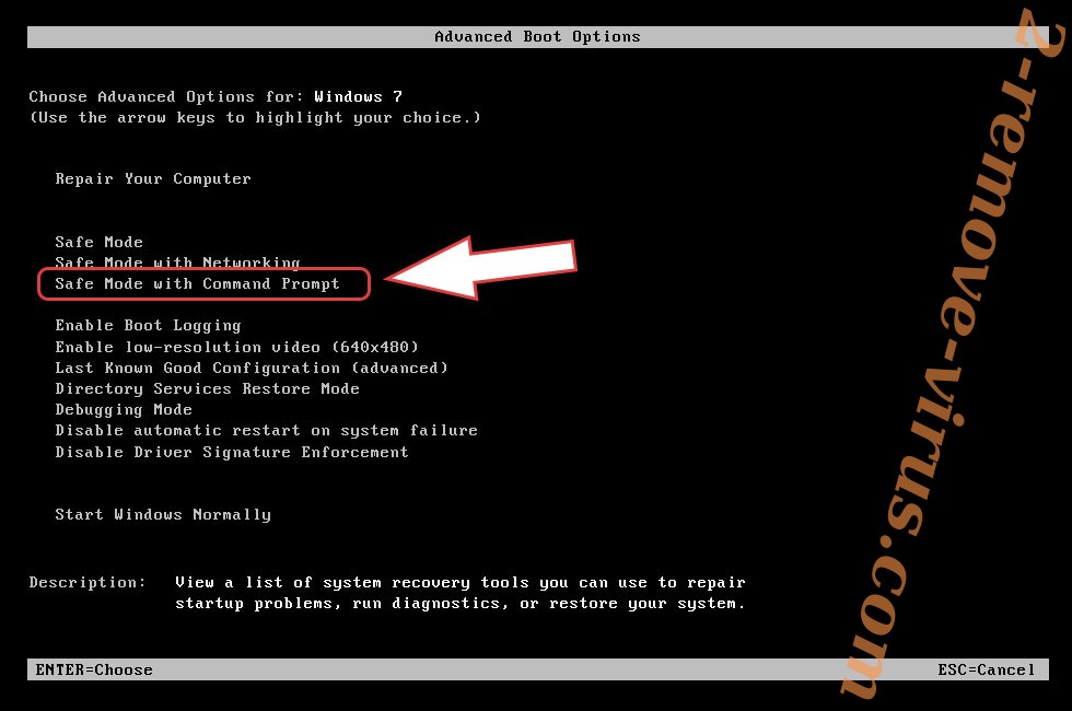 Remove Jigsaw ransomware virus - boot options