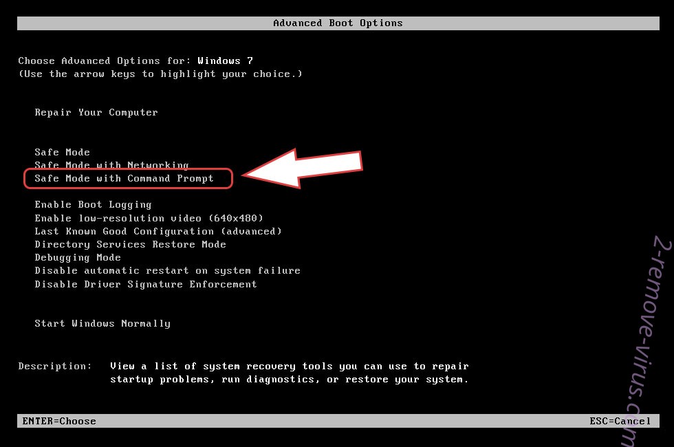 Remove DCRTR Virus - boot options