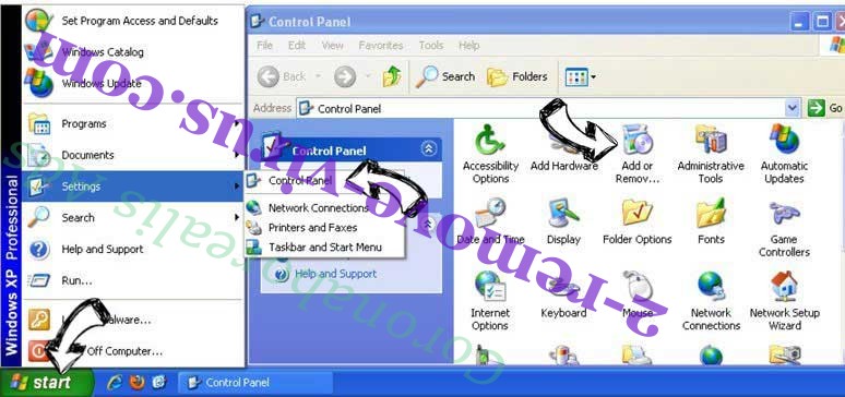 Remove Search.searchmpct.com from Windows XP