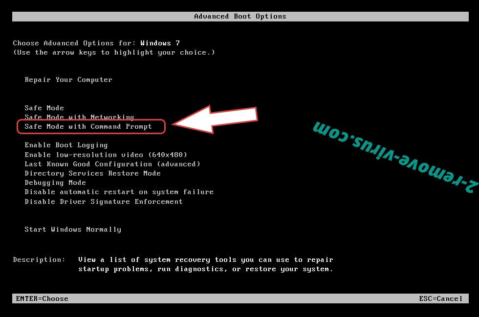 Remove .Jupstb ransomware virus - boot options