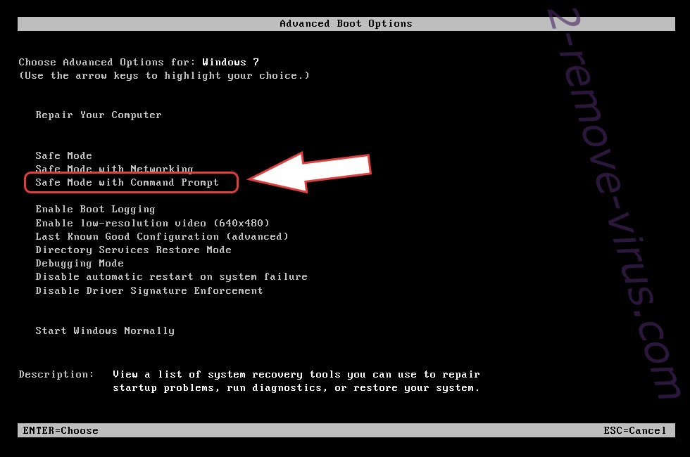 Remove Clman ransomware - boot options