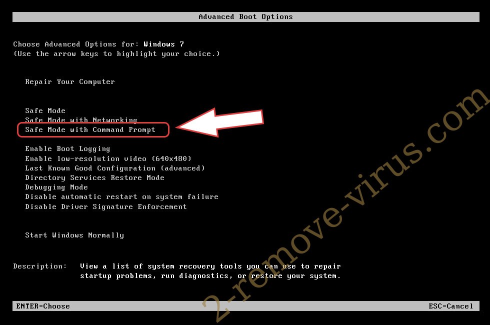 Remove Rxx ransomware - boot options