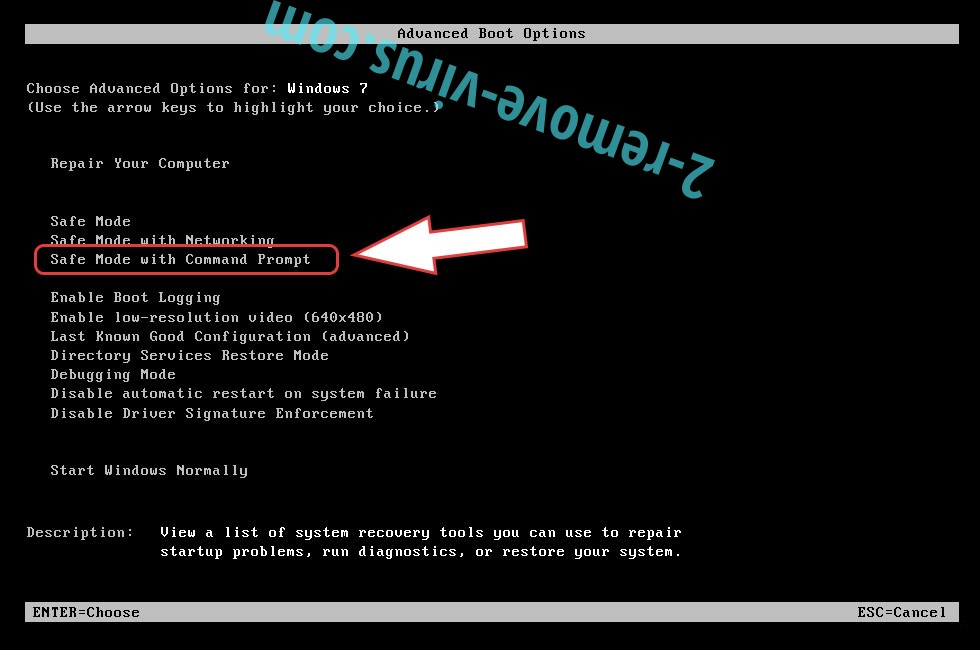 Remove Nochi ransomware - boot options
