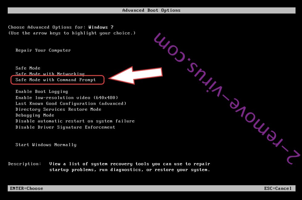 Remove Pirat ransomware - boot options