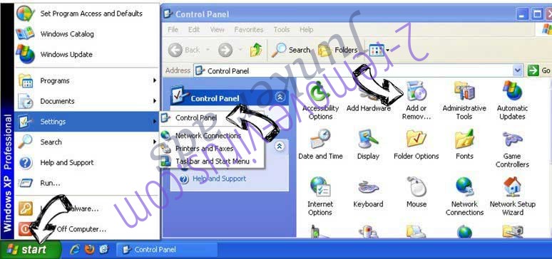 Remove Anonymosearch.com from Windows XP