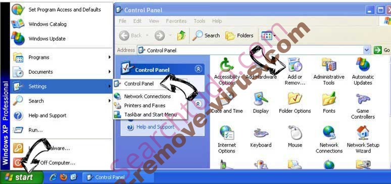 Remove Searchtudo.com from Windows XP