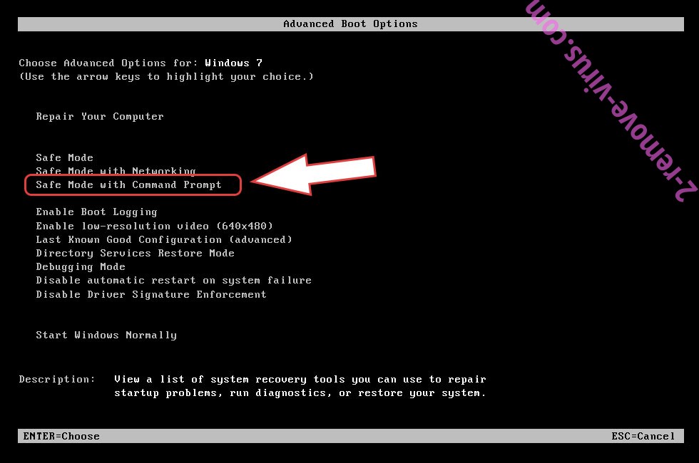 Remove Napoli Merda ransomware - boot options