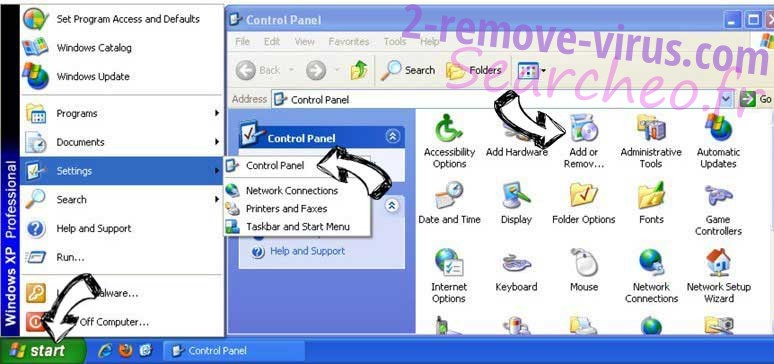 Remove ExpertProjectSearch from Windows XP