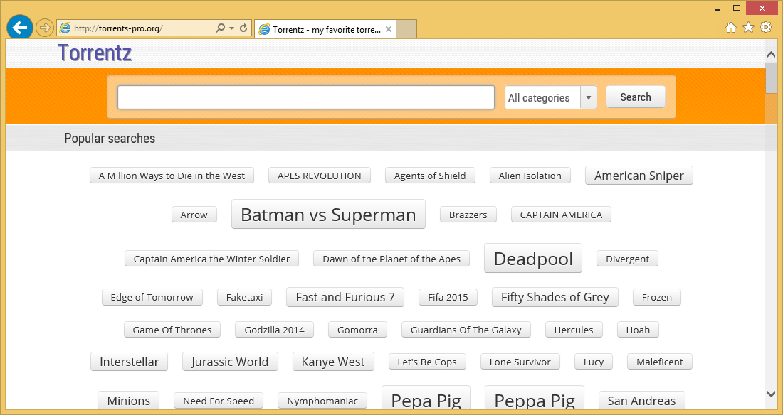 Torrentz.to verwijderen