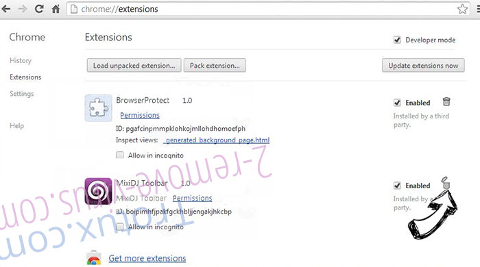 Jabuticaba Chrome extensions remove