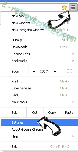 Directions And Maps Plus Chrome menu