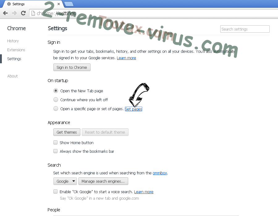 Fastsearchday virus Chrome settings