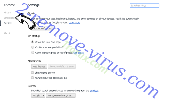 Fastsearchday virus Chrome settings