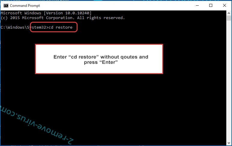 Uninstall .dodged file virus - command prompt restore
