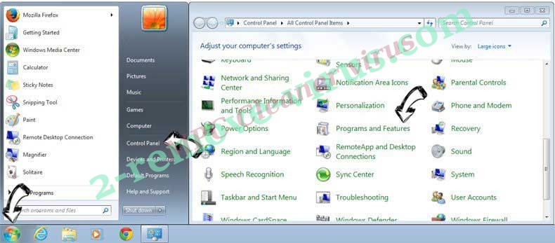 Uninstall FlightSearchSpp from Windows 7