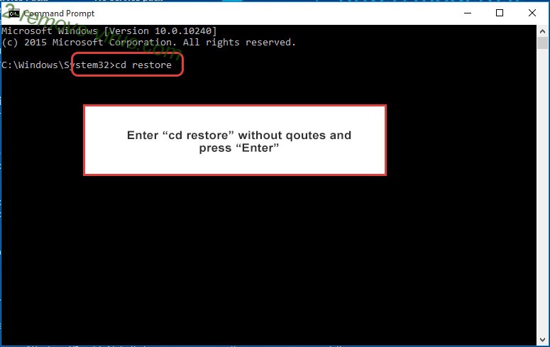 Uninstall .BESUB file virus - command prompt restore