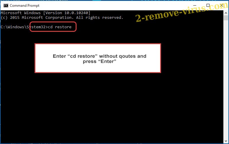 Uninstall HSBC virus - command prompt restore