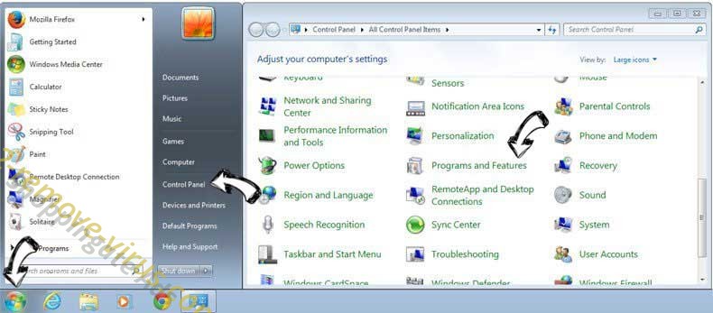Uninstall Torch Browser from Windows 7