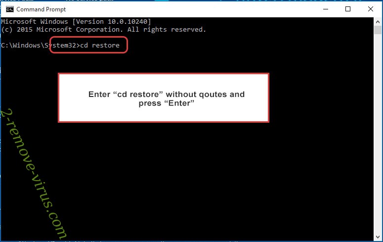 Uninstall .grej file virus - command prompt restore