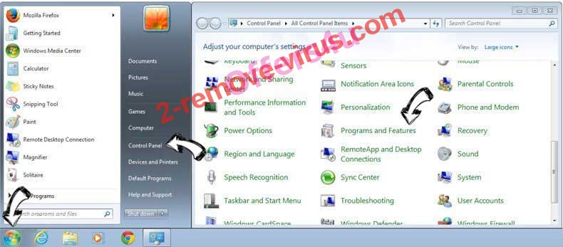 Uninstall ESearch Browser Hijacker from Windows 7