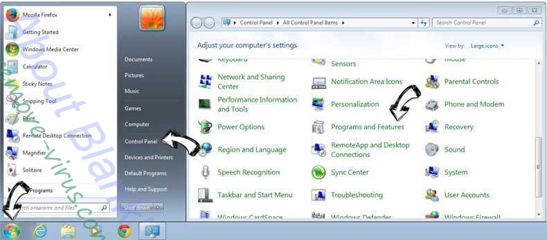 Uninstall YourTemplateFinder Toolbar from Windows 7