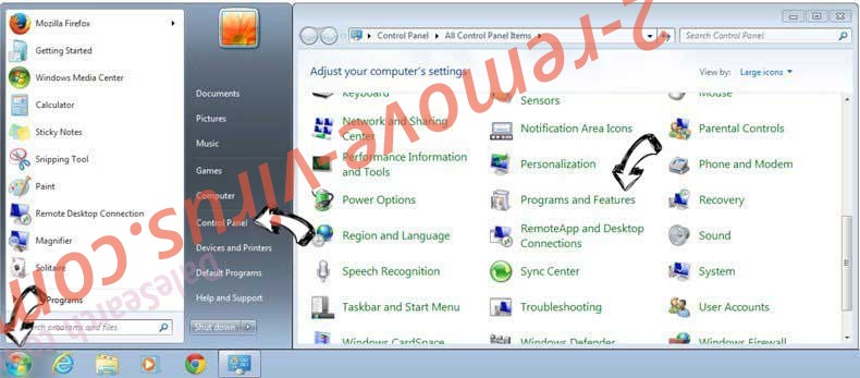 Uninstall MySportTab Toolbar from Windows 7