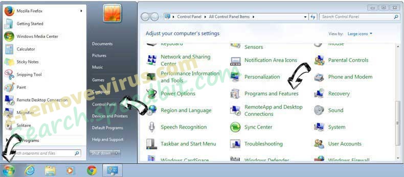 Uninstall Bitguard from Windows 7