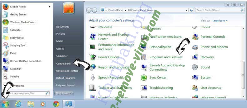 Uninstall Plugins Button Extension from Windows 7