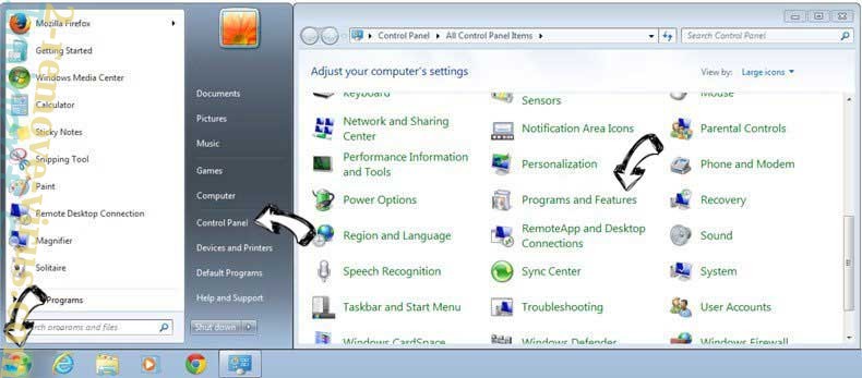 Uninstall QuickPDFMerger Toolbar from Windows 7