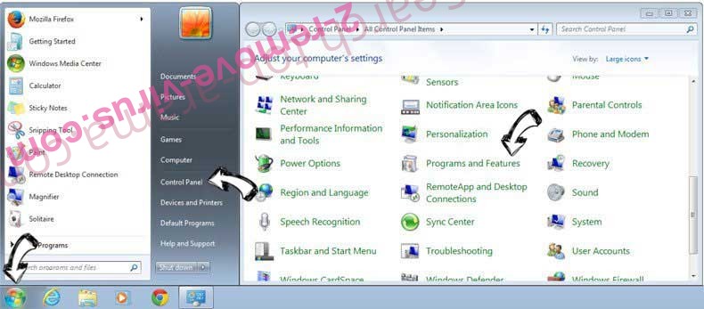 Uninstall OurConverterSearch from Windows 7