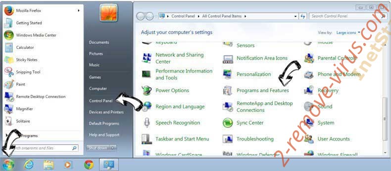 Uninstall BestAdBlocker from Windows 7