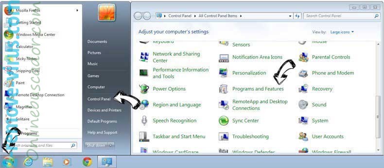 Uninstall PDFConverterSearch4Free from Windows 7