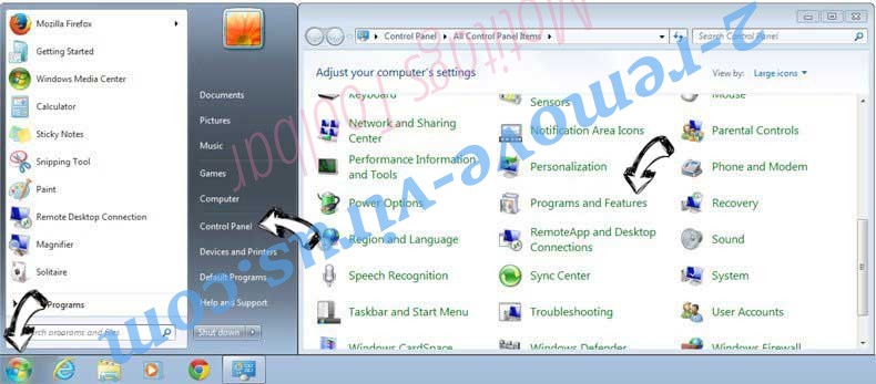 Uninstall Sweetpacks Toolbar from Windows 7