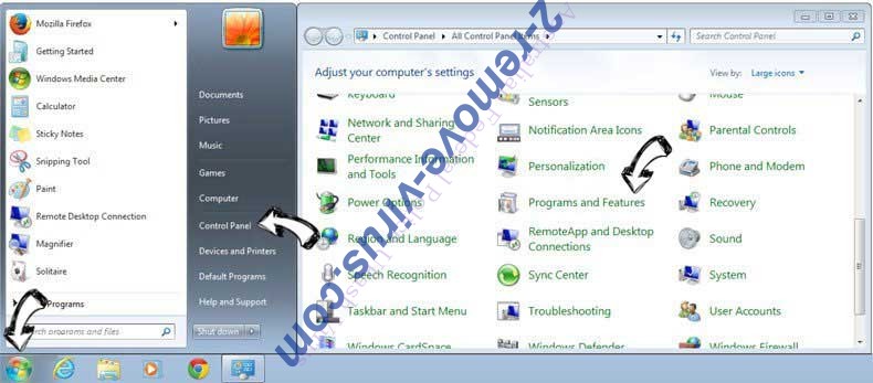 Uninstall DLL-Fixer.com from Windows 7