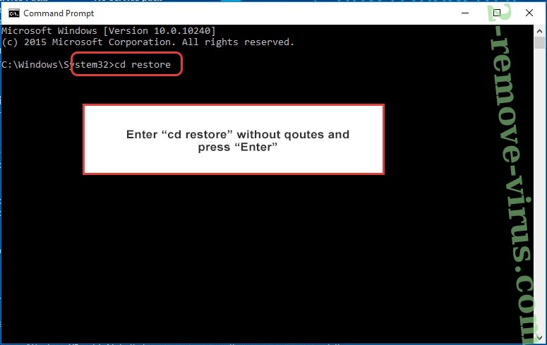 Uninstall Padlock - command prompt restore