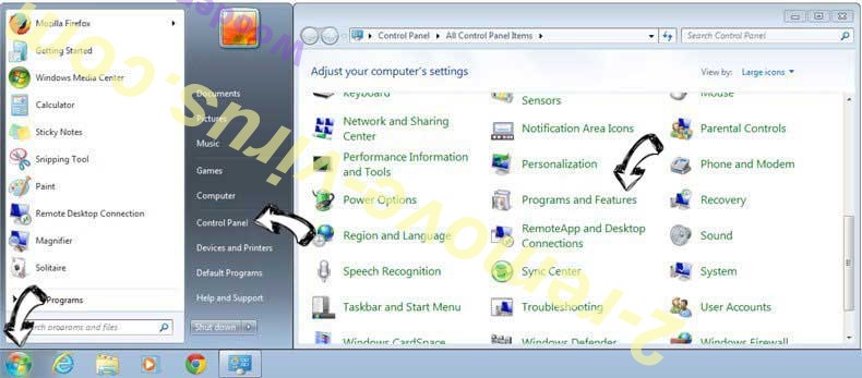 Uninstall SmartCheck Adware from Windows 7