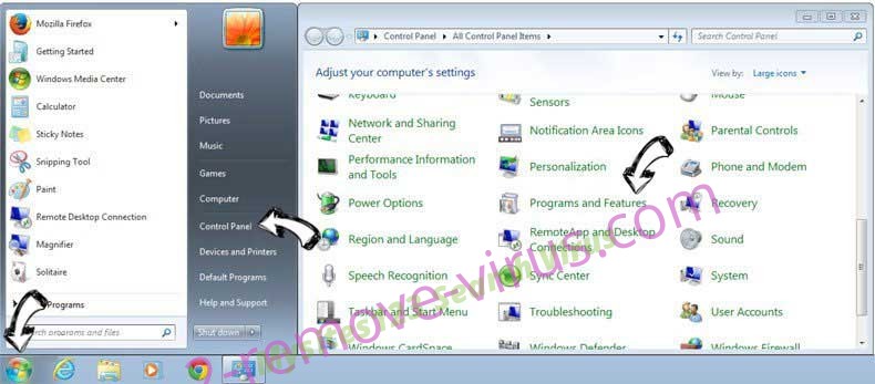 Uninstall Mp3juice virus from Windows 7