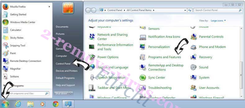 Uninstall Yontoo Pagerage from Windows 7