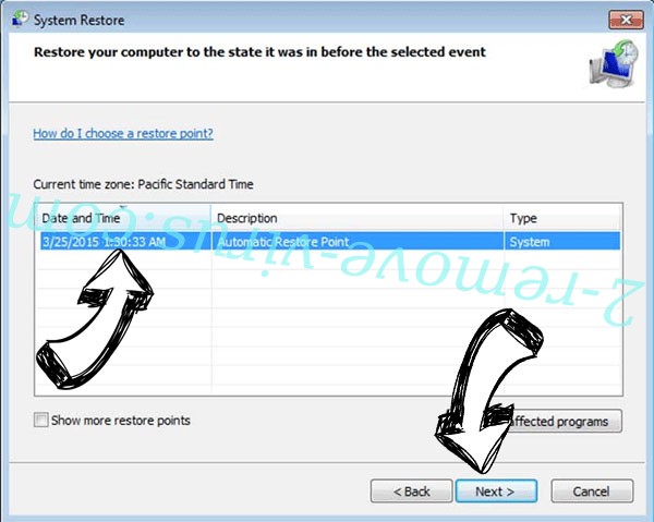 .ENCL file virus - restore point