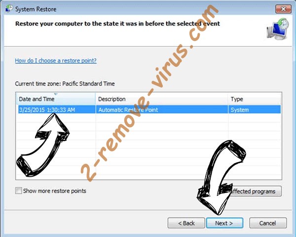 .grej file virus - restore point