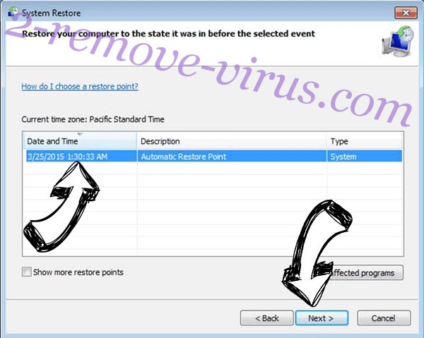 .lockfile Files Ransomware - restore point