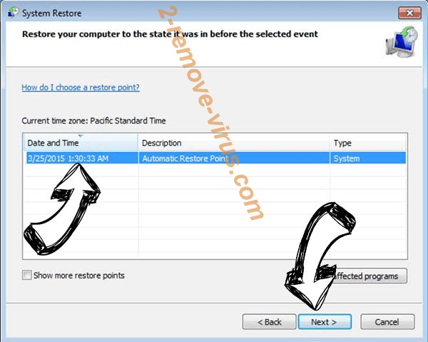 .Pack14 file virus - restore point