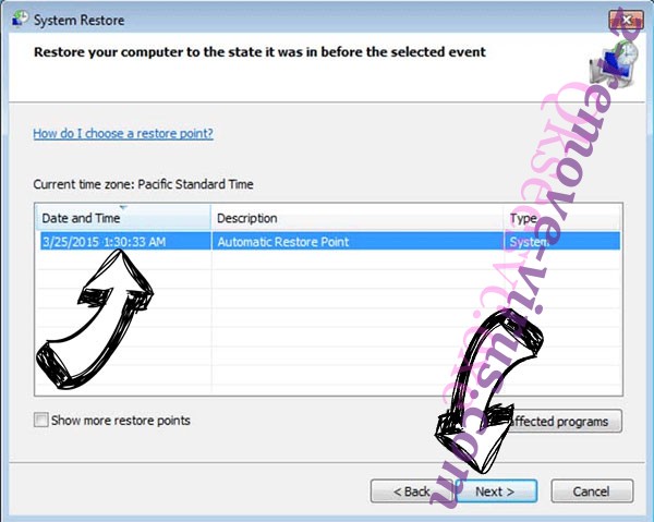 .Erenahen file virus - restore point