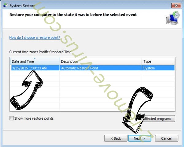 Nuke File Locker - restore point