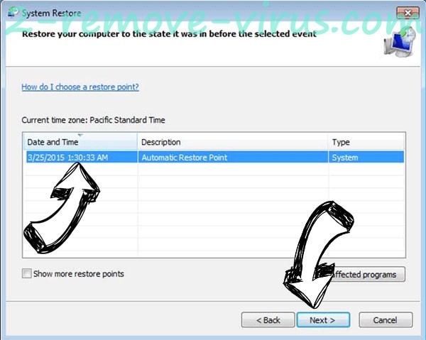 Iiof Ransomware - restore point