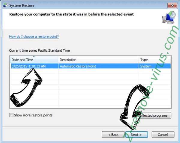 Jokeroo File virus - restore point