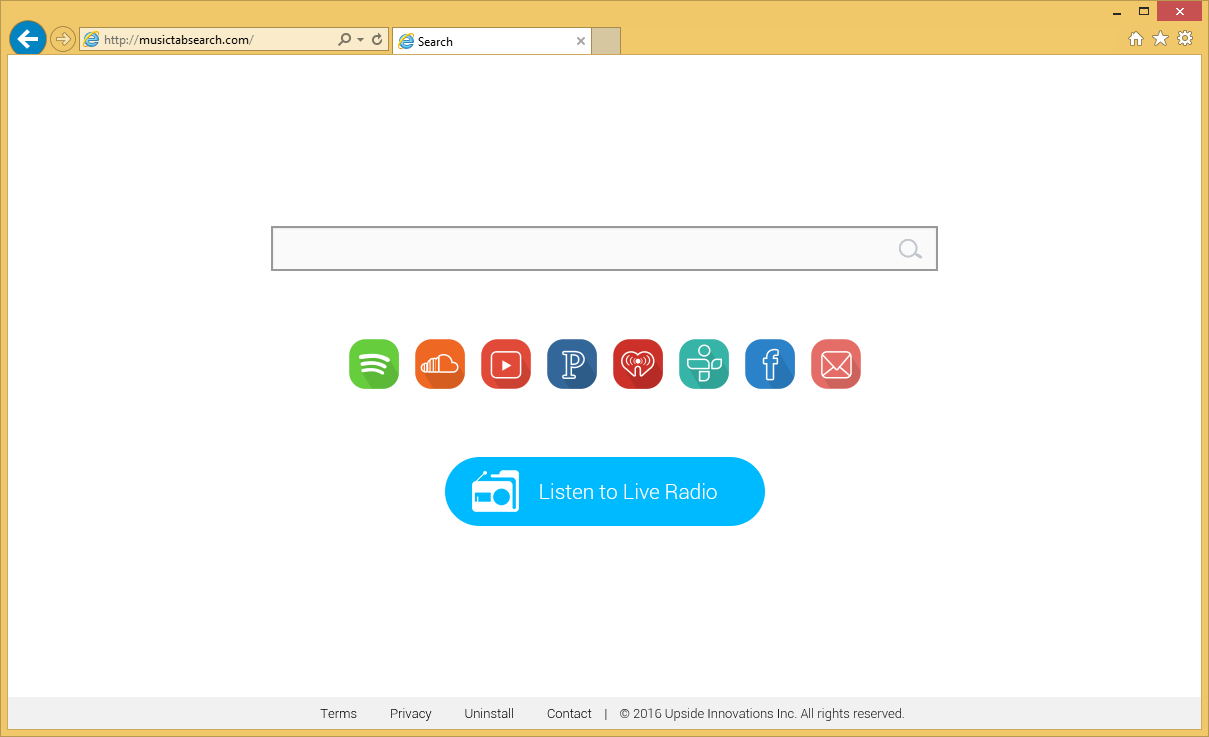 Rimuovere Musictabsearch.com