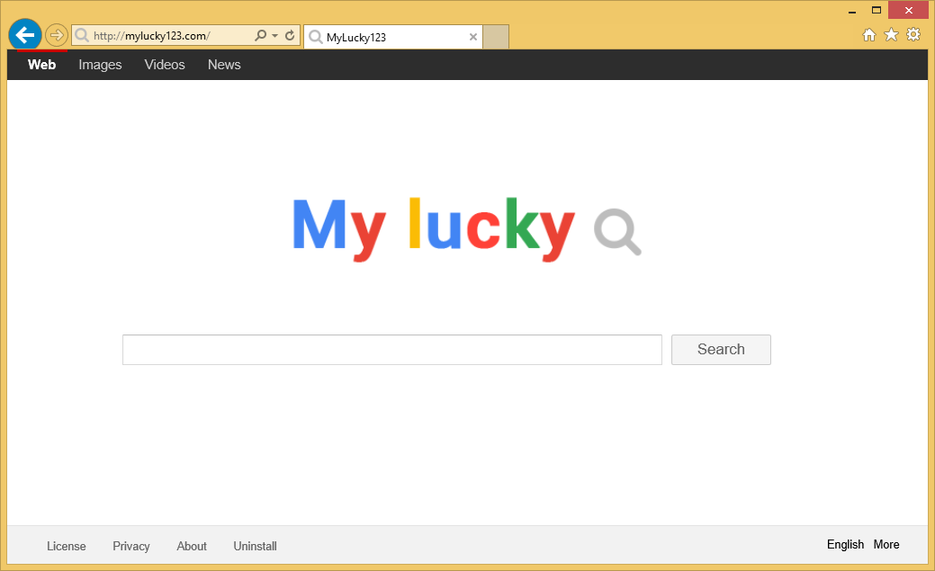 Rimuovere My Lucky 123