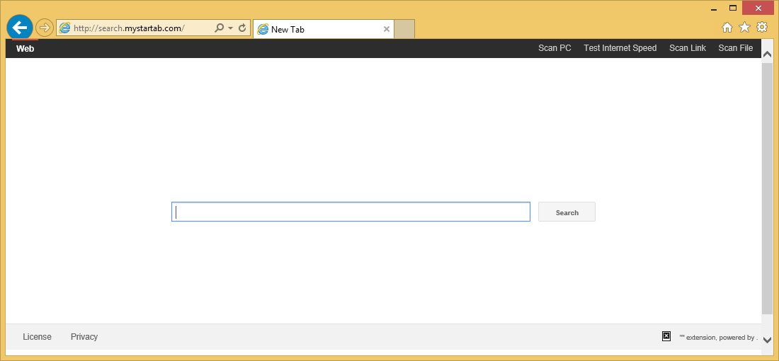 Rimuovere Search.mystartab.com